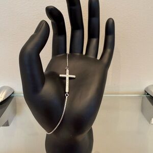 Silver Cross Bracelet
